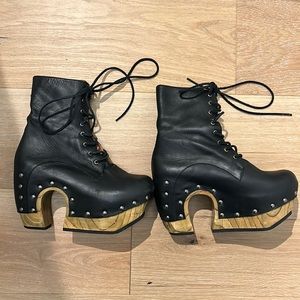 John Fluevog Rainbow Boot - Clog-style Platform